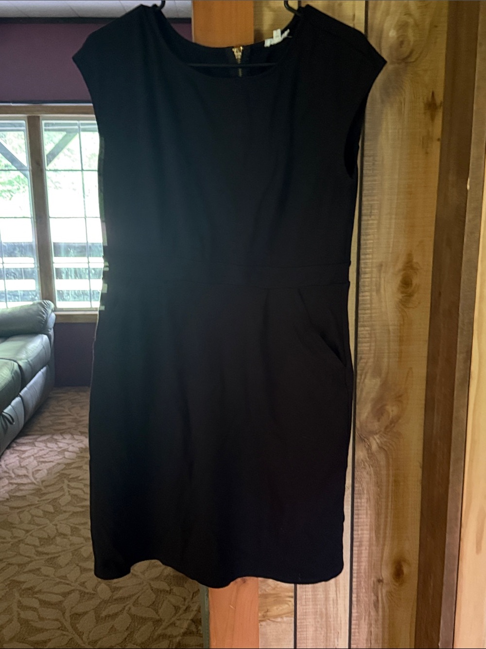 Maurices Black Cap-Sleeve Mini Dress